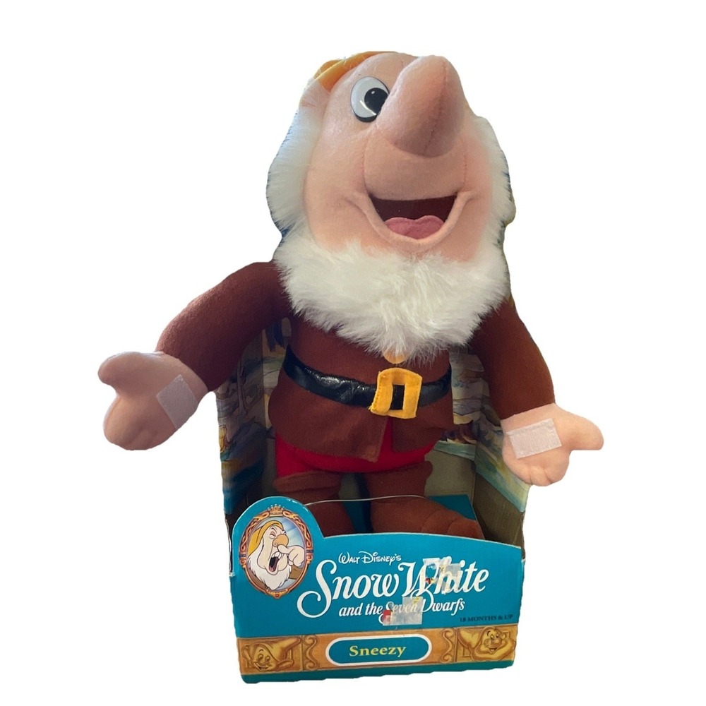 Walt Disney's Snow White‎ And The Seven Dwarfs Sneezy 12" Plush